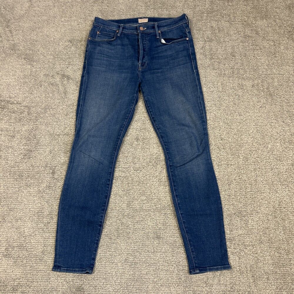 Mother Jeans Womens 29 The Super Stunner Ankle Double Vision Heart On Pocket